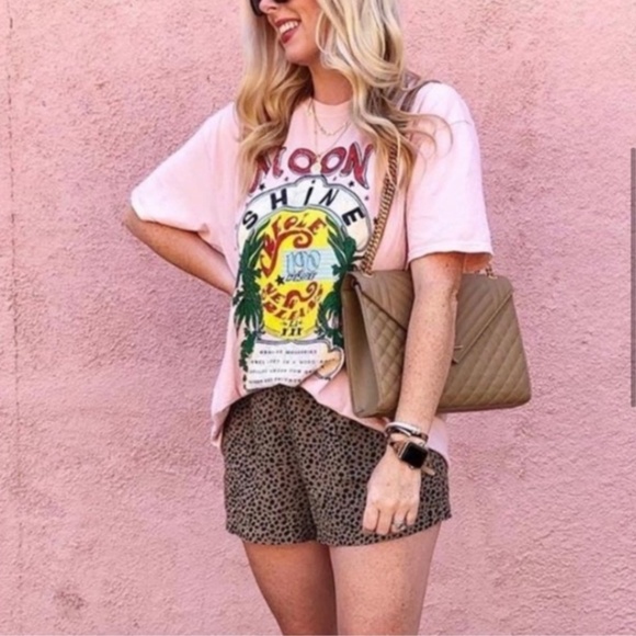 UO Project Social T "MOONSHINE" Boho PEACH Graphic Tee - Picture 3 of 7